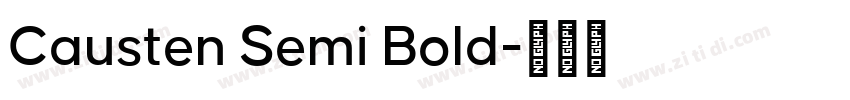 Causten Semi Bold字体转换
